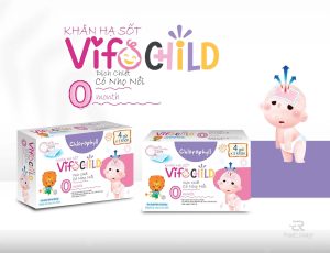 khăn lau hạ sốt Vifochild